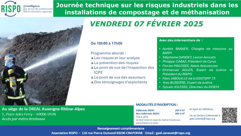 Les risques industriels en unités de compostage et de méthanisation