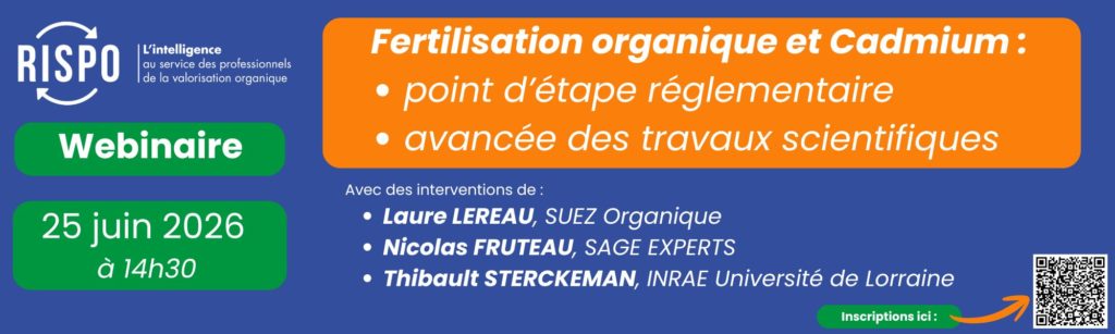 La valorisation organique et le cadmium